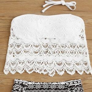 romwe lace bikini top